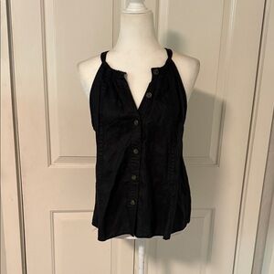 Banana Republic Black Sleeveless Blouse